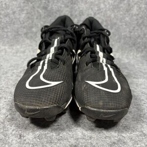 Nike Alpha Menace Shark 3 Mid Black White Football Cleats CV0581-001 Youth 6Y